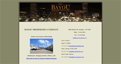 Desktop Screenshot of bayouproperties.com